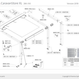Spannarmauflage FIAMMA Caravanstore _2 Stück_
