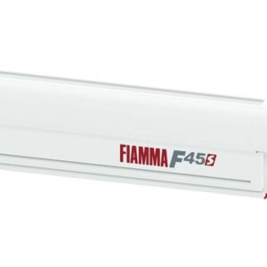Wandmarkise FIAMMA F45 S ohne Standardhalterung 425 x 250 cm Tuch Fb. royal grey Gehäuse Fb. polar white