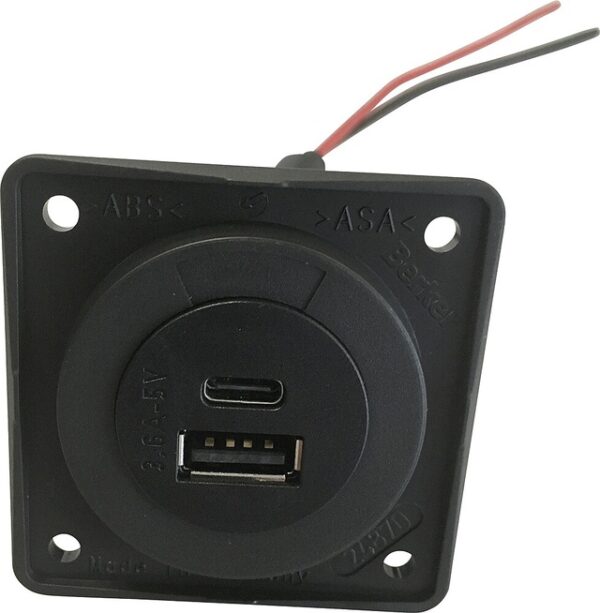 USB-Ladesteckdose Berker Integro A - C,  2-fach, 12 V Farbe anthrazit