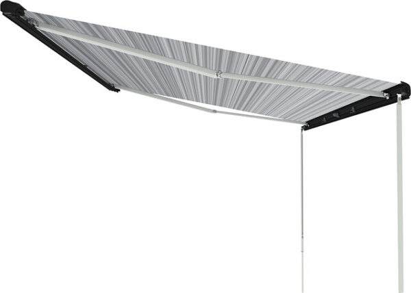 Dachmarkise Kit FIAMMA F80 S passend für Fiat Ducato 370 x 250 cm Tuch Fb. royal grey Gehäuse Fb. deep black