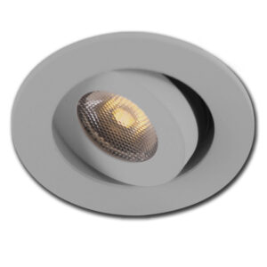 LED Einbauleuchte SCL MiniAMP 2,5 W, 12V DC, 3000 K, alu gebürstet, dimmbar