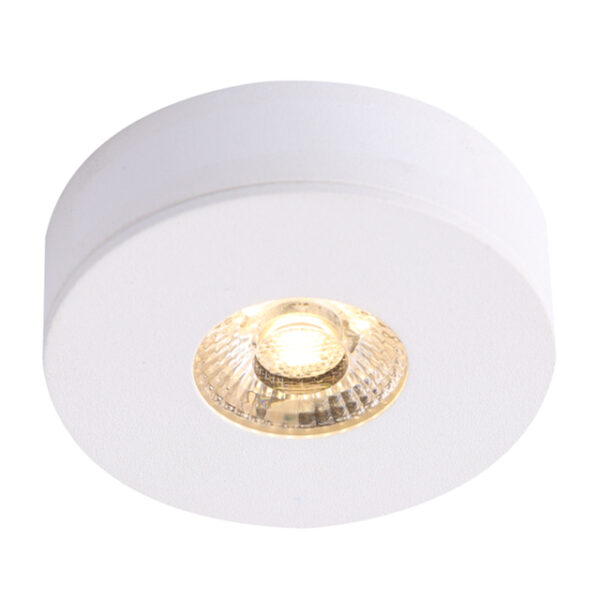 LED Ein- und Unterbauleuchte SCL MiniAMP 2,5 W, 12 V DC, 3000 K, dimmbar, weiß