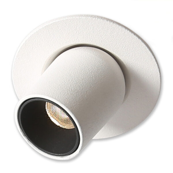 LED Einbauleuchte SCL Pipe MiniAMP 2,5 W, 12 V DC, 3000 K , dimmbar, weiß