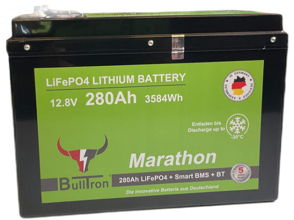 Batterie BullTron Marathon Polar 280 Ah LiFePO4 12,8 V Akku mit Smart BMS, Bluetooth App, akt. Balancer und Heizung – Bild 4