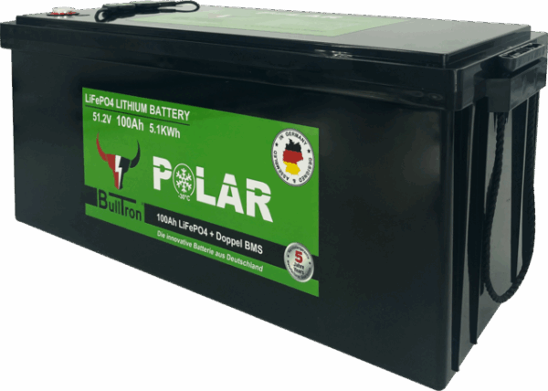 Batterie BullTron Polar 100 Ah LiFePO4 51,2 V Akku mit Doppel-BMS, Bluetooth App, aktiver Balancer und Heizung – Bild 2