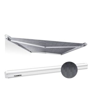 DOMETIC Wandmarkise PerfectWall PW 1500 450 x 275 cm Tuch Fb. horizon grey Gehäuse Fb. weiß 12 V Motor