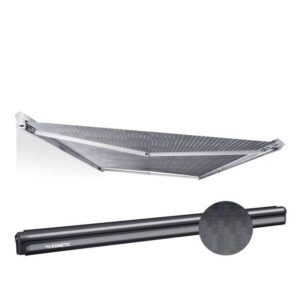 DOMETIC Wandmarkise PerfectWall PW 1500 550 x 275 cm Tuch Fb. horizon grey Geh. Fb. anthrazit 12 V Motor