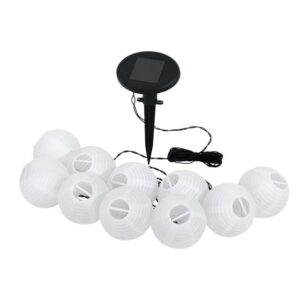 LED Solar-Lichterkette EGLO 10-flammig Farbe weiß/schwarz