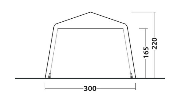 Pavillon Outwell Fastlane 300 Shelter Farbe grey – Bild 12