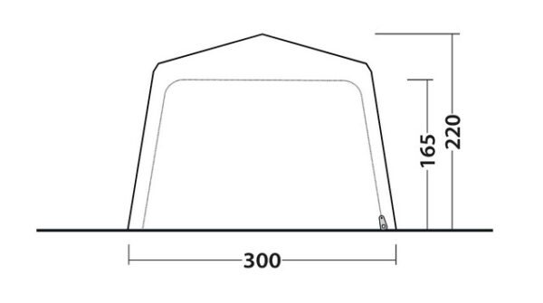 Pavillon Outwell Fastlane 300 Shelter Farbe grey – Bild 13