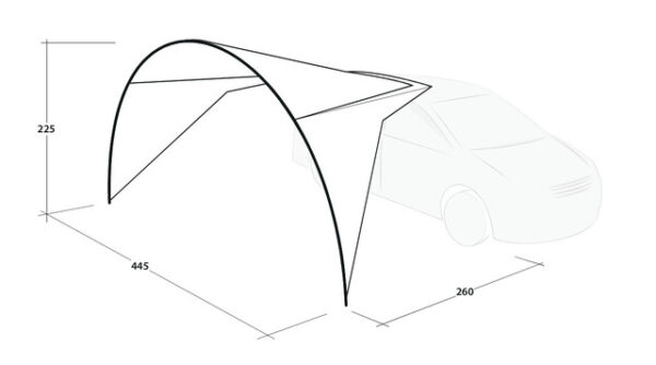 Sonnendach Outwell Forecast Canopy Farbe green – Bild 7