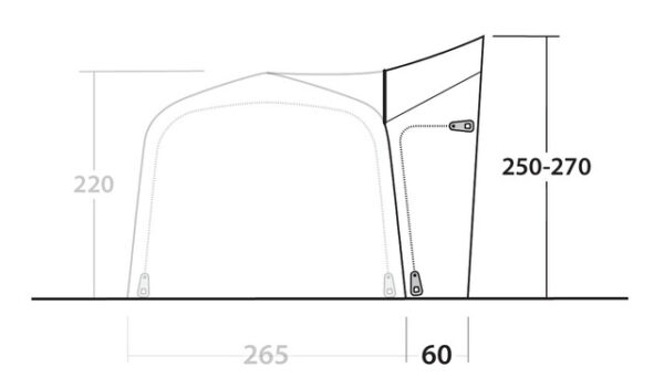 Tall Connection Outwell Crossville 250SA Farbe grey and green – Bild 5
