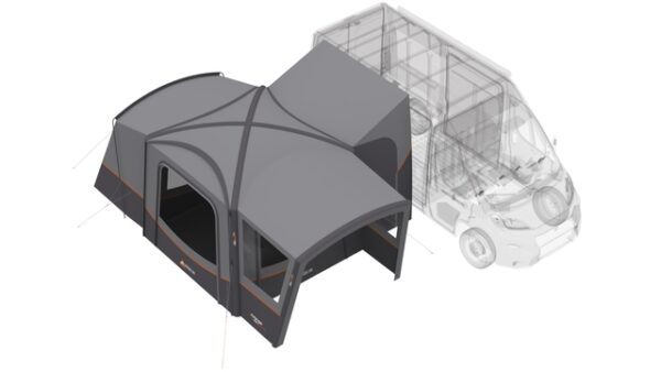 Busvorzelt Vango modular Versos Air Mid Farbe cloud grey – Bild 4