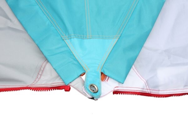 Sonnensegel BENT Zip-Protect Canvas Single Farbe türkis – Bild 2
