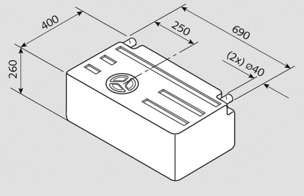 Frischwassertank Fusion 63 l EV 1301 _ V6-12 _ – Bild 2