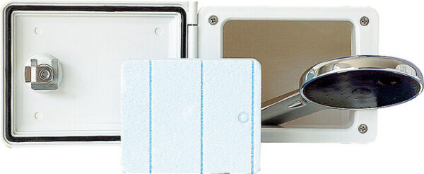 Durchreiche mit Winterisolierung Ausschnitt 13,5 x 9,9 cm Wohnwagenwand bis 2,5 cm