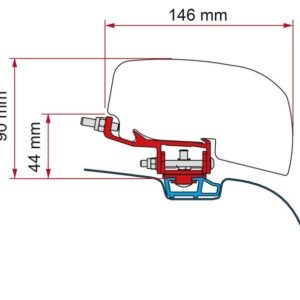 Markisenadapter passend für FIAMMA KitVW T5/T6 für F40van