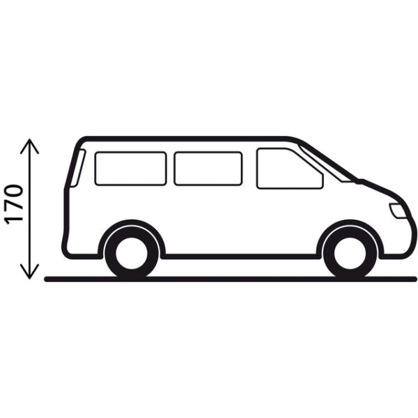 Heckklappenzelt BRUNNER passend für Pilote Caddy 5 f. VWCaddy 5 Farbe grau – Bild 3