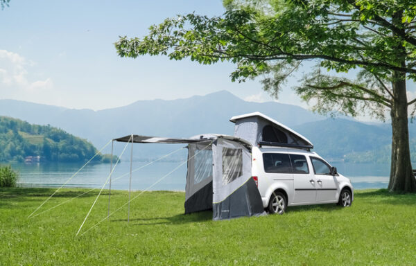 Heckklappenzelt BRUNNER passend für Pilote Caddy 5 f. VWCaddy 5 Farbe grau – Bild 2