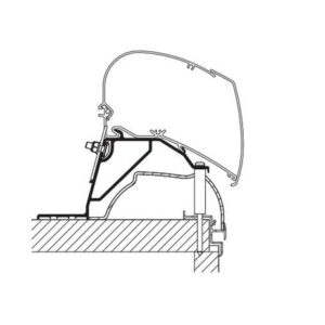 Markisenadapter THULE Hobby24 4-Teilig für Serie 6/9 Caravan Hobby 300-600cm ab '14