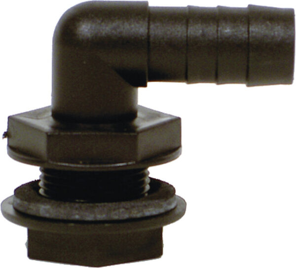 Einschraubtüllen Winkel 1 1 / 2 Zoll x 40 mm Farbe schwarz – Bild 2
