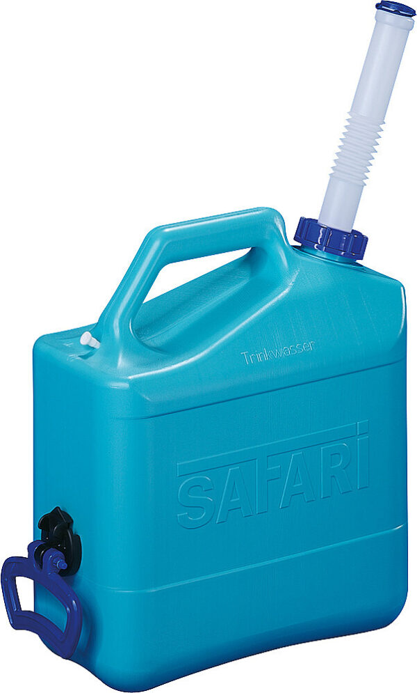 Safari Trinkwasserkanister 15 l, 350 x 170 x 390 mm Farbe türkis – Bild 2