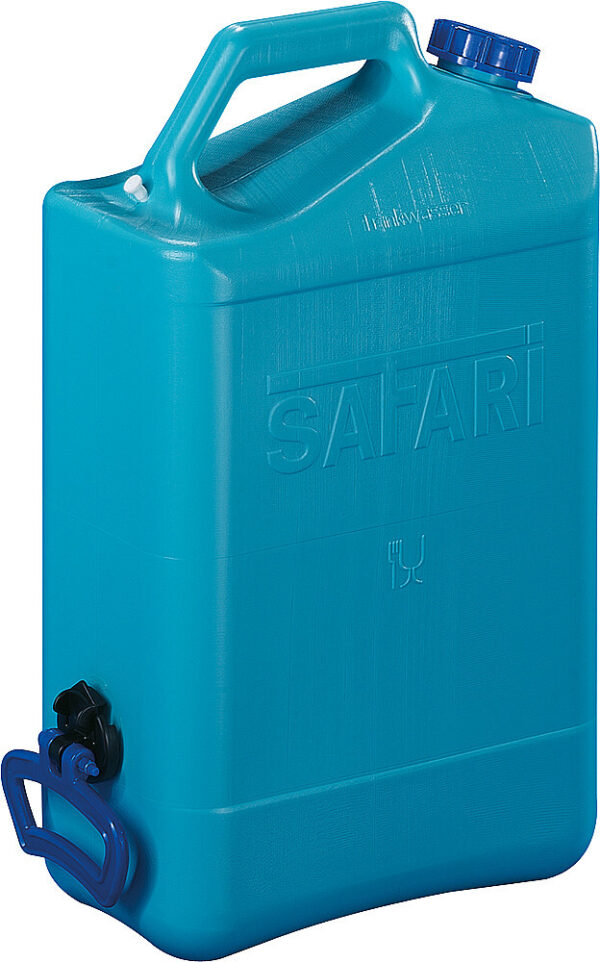 Safari Trinkwasserkanister 23 l, 350 x 170 x 520 mm Farbe türkis – Bild 2