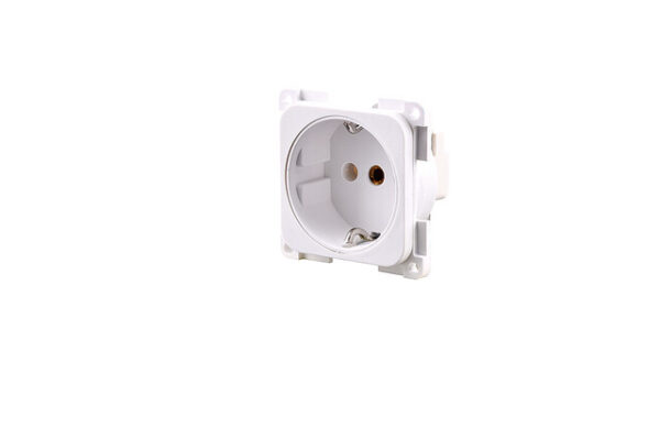 Steckdoseneinsatz Schuko Farbe weiß 2-polig 10 / 16 A 250 V – Bild 2