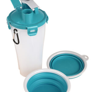 2in1 Reisebecher Trinka Flamingo für Wasser & Futter