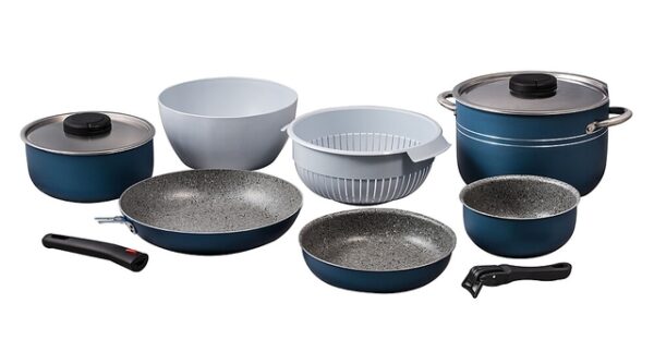 Topfset BEAVER BRAND FLAMINIA 24 EVO, 9-tlg. Farbe flameblue matt