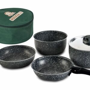 Topfset BEAVER BRAND ROCKZA 20 Kompakt 9-tlg. Farbe stone grey mit Trageburse