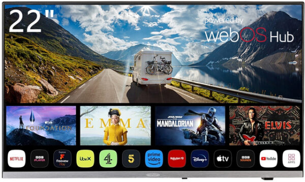 Fernseher Reflexion LDDX22IBT Smart TV frameless edition X-Line mit DVD 22 Zoll