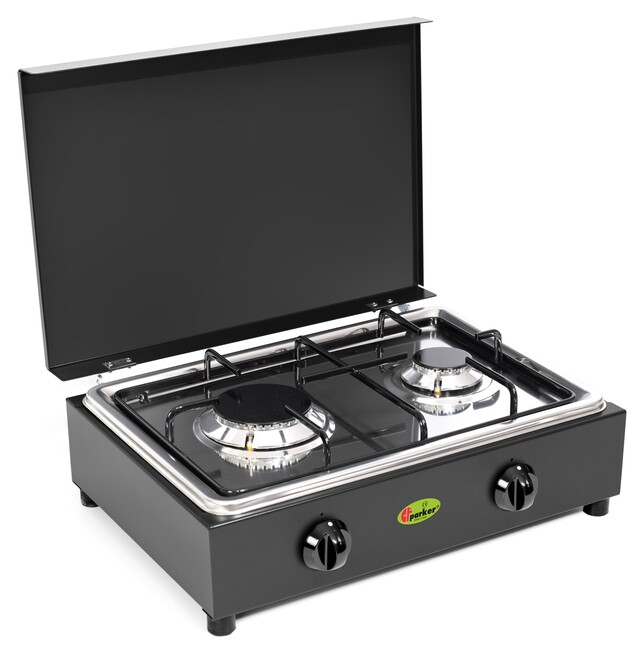 CF Parker Gaskocher Parker 200 GSPGPS 30 mbar, mit zwei Brennern, für den Innenbereich