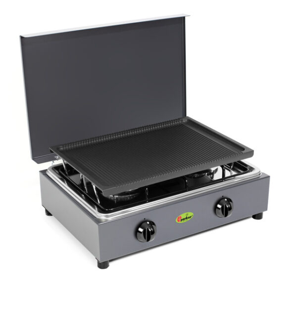 Gaskocher Parker 200 GSPGPS 30 mbar, mit zwei Brennern, für den Innenbereich – Bild 3