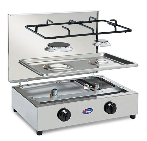 Gaskocher Parker 200 ACCGPS 30 mbar, zwei Brenner – Bild 3