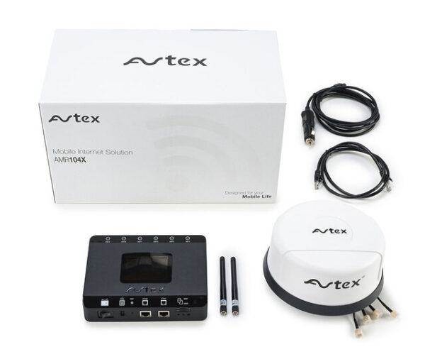Router Avtex 4G LTE/WLAN mit 5G Antenne Farbe schwarz