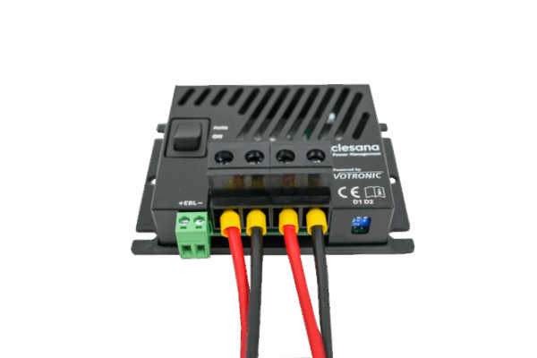 Power Managementset Clesana C1 mit Kabel und AGM Batterie 3Ah