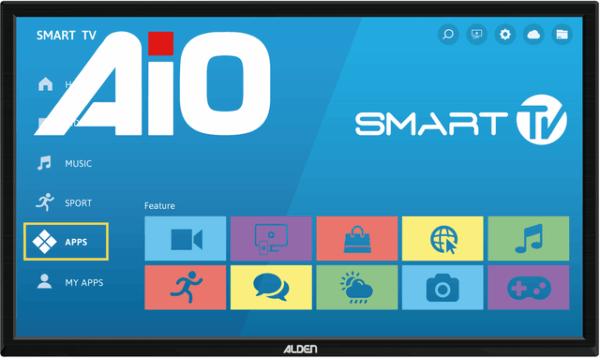 Satanlage automatisch ALDEN AS4@ 80EVO SKEW/GPS Ultrawhite inkl. A.I.O. SMART TV 19 Zoll Farbe weiß – Bild 2