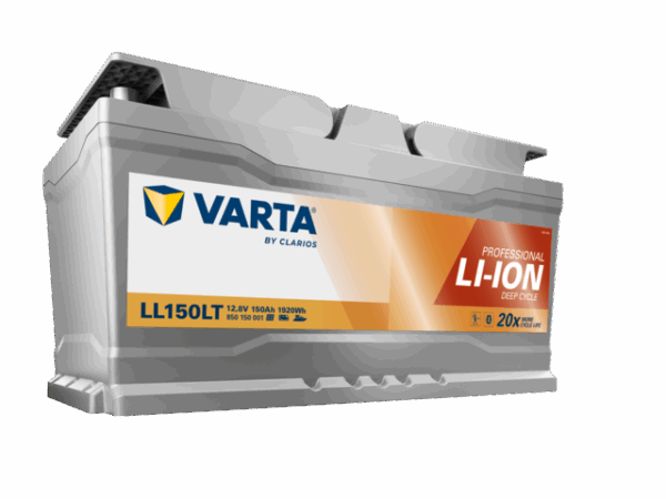 Lithium Batterie Varta 150 Ah mit Heizung Farbe silber