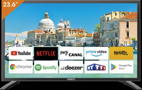 Fernseher ANTARION Smart TV 24 Zoll Farbe schwarz