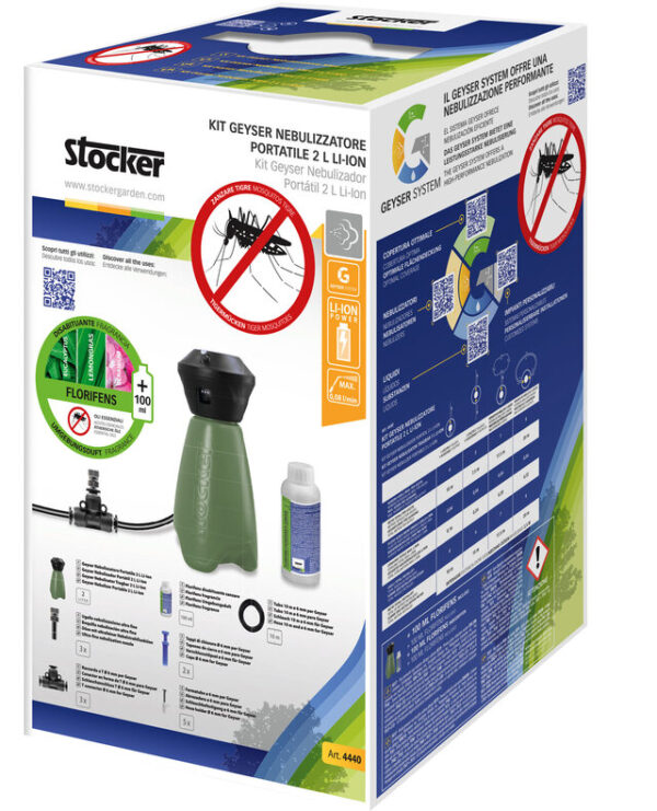 Nebulisator Kit Geyser 2 l mit Florifens 100 ml Tragbar Farbe grün – Bild 2