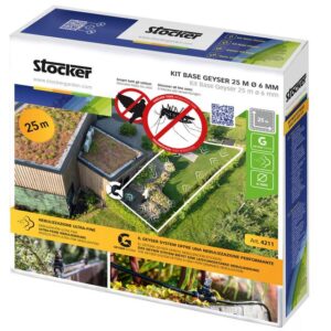 Base Kit Geyser 25 m Schlauch 10 Düsen 10 T-Anschlüsse 3 Stopfen 5 Schlauchbefestigungen