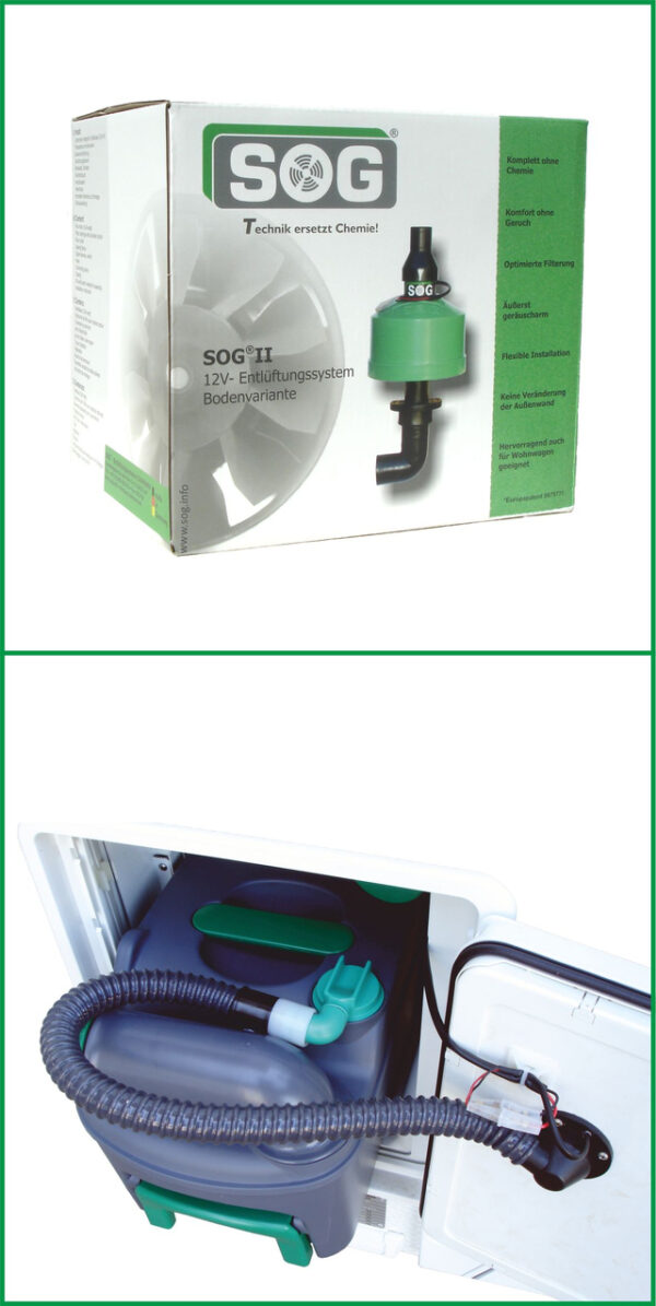 Toilettenentlüftung SOG Ty G - Thetford C500 Bodenvariante
