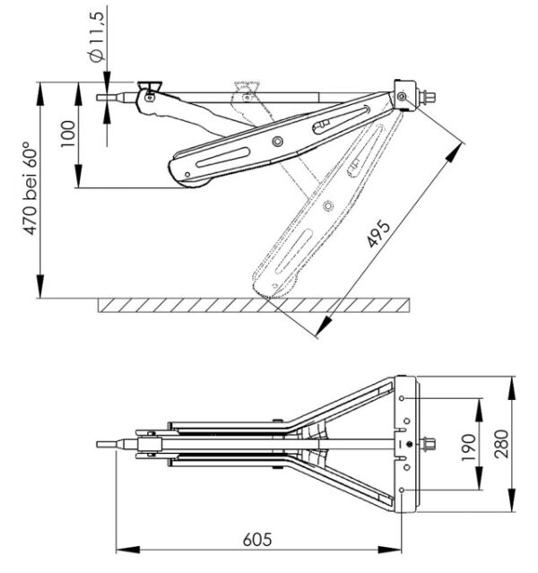 Steckstütze Al-Ko Plus 1.000 kg / kurz – Bild 2