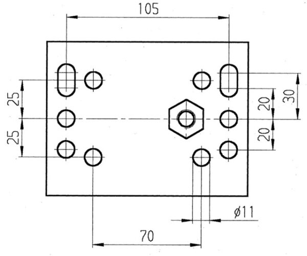 Klemmhalterung Al-Ko Durchmesser 60 mm klappbar und absperrbar – Bild 2