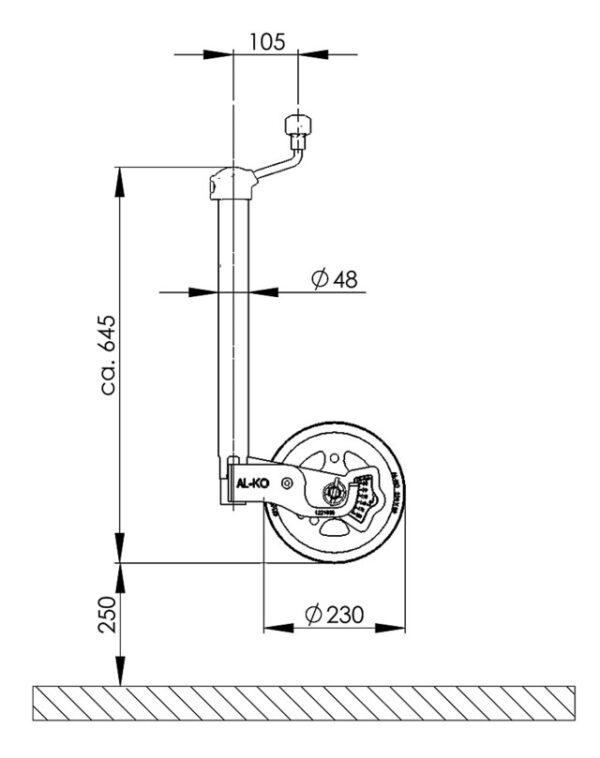 Stützrad Al-Ko Premium – Bild 10