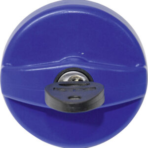 Tankdeckelverschluss STS Ober- holz, f. Frischwasser, m.Bel. STS/Zadi Zyl., 1 Zyl./2 Schl. Farbe blau