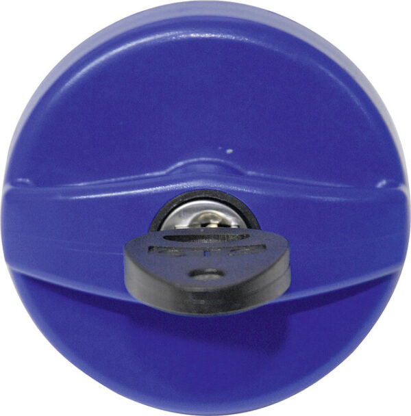 Tankdeckelverschluss STS Ober- holz, f. Frischwasser, m.Bel. STS/Zadi Zyl., 1 Zyl./2 Schl. Farbe blau
