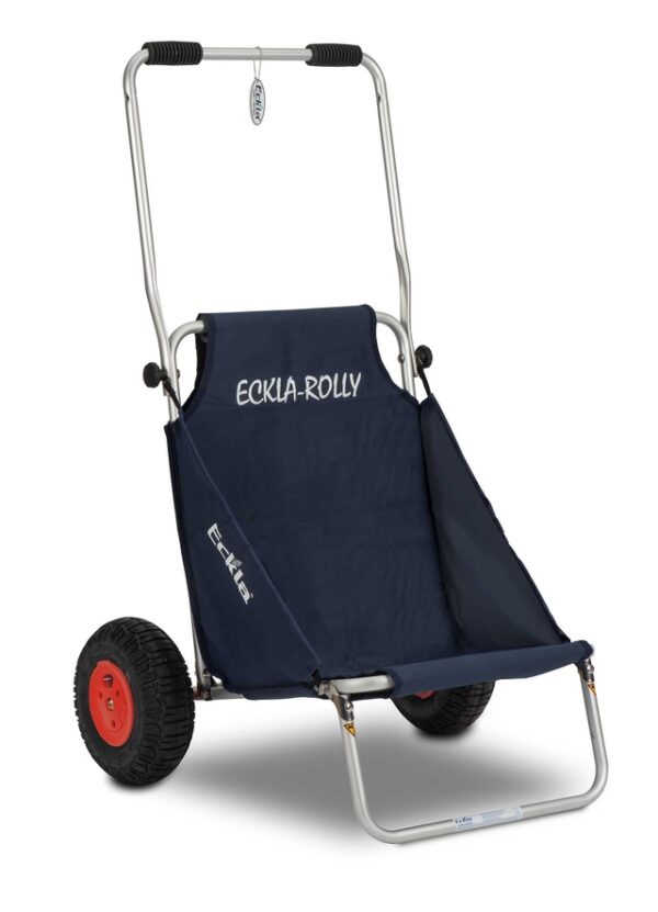 Beach Rolly Eckla Sitz- und Transportwagen mit Lufträder Farbe blau