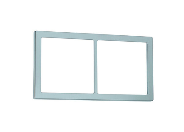 Abdeckrahmen Farbe silber 2-fach – Bild 2